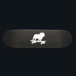 Skateboarding englische skateboard<br><div class="desc">Cooler Skateboarding-englische Bulldoggen-Silhouette. Dieser total geschürte Skaterhund ist in Bewegung. Ein fantastischer Skateboard für Hundeliebhabermenschen und Skater-Hunde. Karo heraus Jenns Gekritzel-Welt für diesen Spaßhundeentwurf auf mehr Produkten,  die süße Geschenke machen.</div>