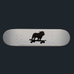 Skateboarding englische skateboard<br><div class="desc">Cooler Skateboarding-englische Bulldoggen-Silhouette. Dieser total geschürte Skaterhund ist in Bewegung. Ein fantastischer Skateboard für Hundeliebhabermenschen und Skater-Hunde. Karo heraus Jenns Gekritzel-Welt für diesen Spaßhundeentwurf auf mehr Produkten,  die süße Geschenke machen.</div>