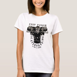 Skateboarding ist kein Verbrechen-Skeleton Skater T-Shirt