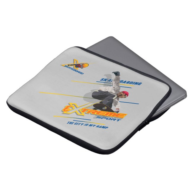 Skateboarding | Laptop-Siebtasche 13" Laptopschutzhülle (Vorne Oben)