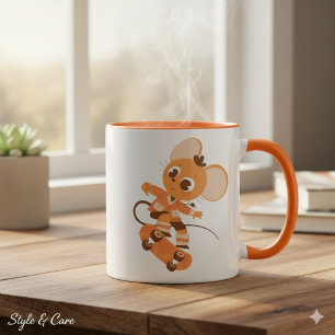 Skateboarding-Maus-Kombitasse - Bold & Playful Tasse