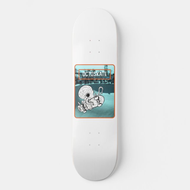 Skateboarding Octopus Skateboard (Vorderseite)