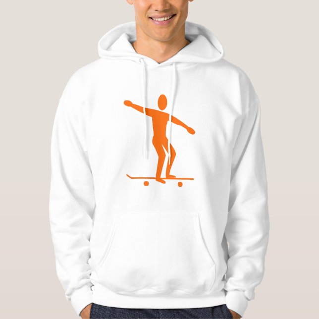 Skateboarding - Orange Hoodie (Vorderseite)