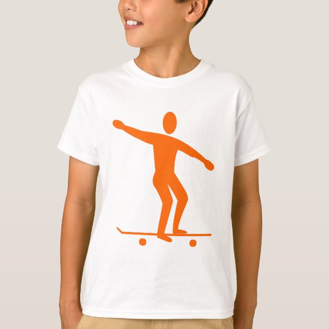 Skateboarding - Orange T-Shirt (Vorderseite)