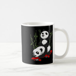Skateboarding-Panda-Bär-Wilder-lustiger-Panda-Skat Kaffeetasse