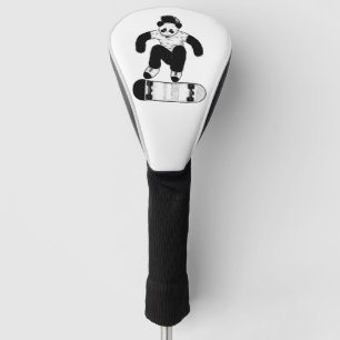 Skateboarding Panda Golf Headcover