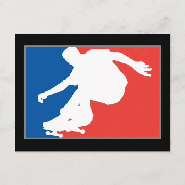 Skateboarding Postkarte (Vorderseite)