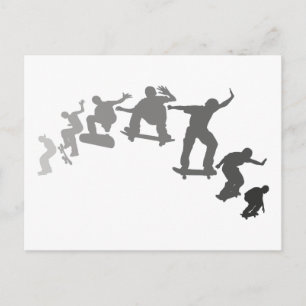 Skateboarding Postkarte