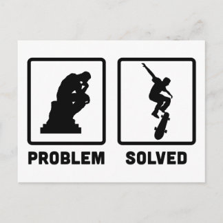 Skateboarding Postkarte