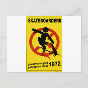 Skateboarding Postkarte