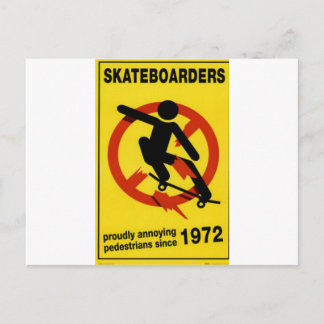 Skateboarding Postkarte