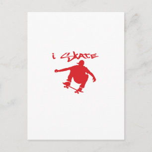 Skateboarding Postkarte