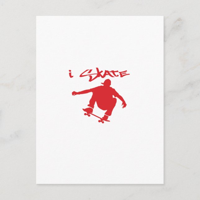 Skateboarding Postkarte (Vorderseite)
