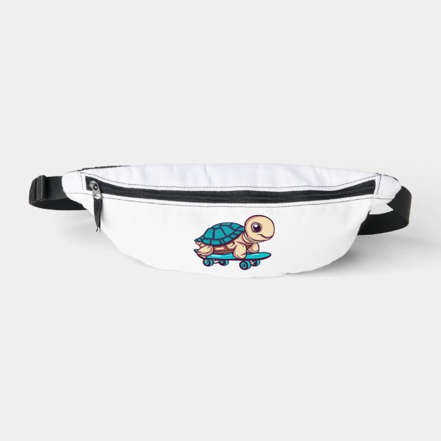 Skateboarding-Schildkröte Bauchtasche (Vorderseite)