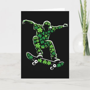 Skateboarding Shamrocks Jungen Kinder Männer St. P Karte