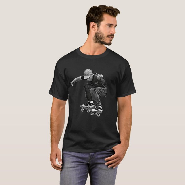 Skateboarding-Shirt T-Shirt (Vorne ganz)