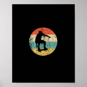 Skateboarding-Shirt - Vintage Retro Skateboarder Poster