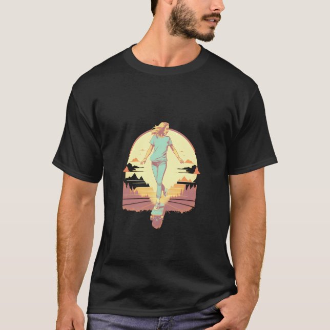 Skateboarding Skateboarder Skater Skating T-Shirt (Vorderseite)