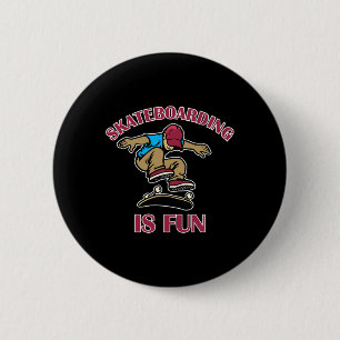 Skateboarding-Spaß Coole Sportarten Flip Roll Fitn Button