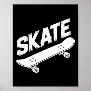 Skateboarding Sport Grafik Vintage Skate Skateboa Poster