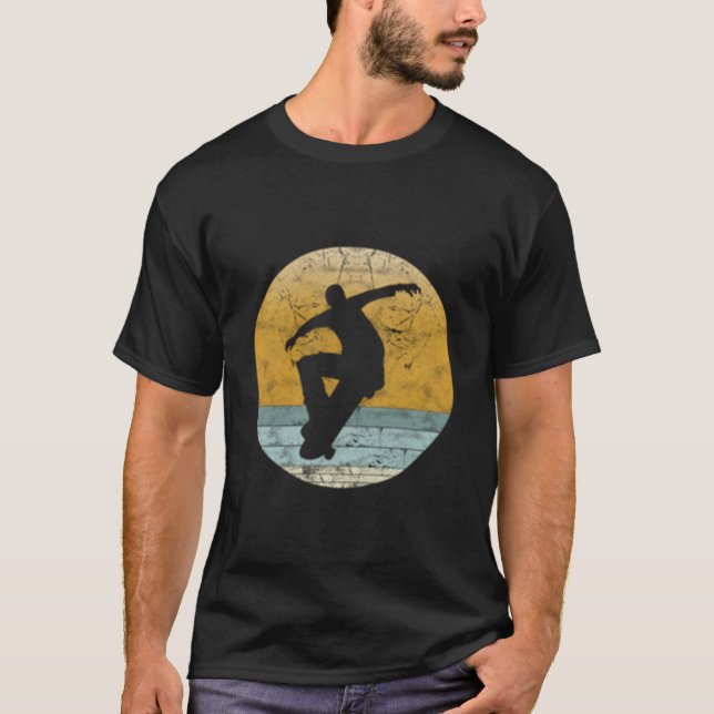Skateboarding Style Sport Skateboard T-Shirt (Vorderseite)