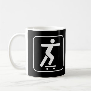 Skateboarding Symbol-Tasse Kaffeetasse
