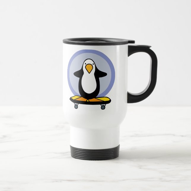 Skateboarding Tasse des Penguin (Rechts)