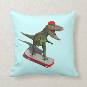 Skateboarding TRex Kissen