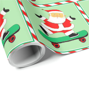 Skateboarding-Urlaubsgeschenk Geschenkpapier