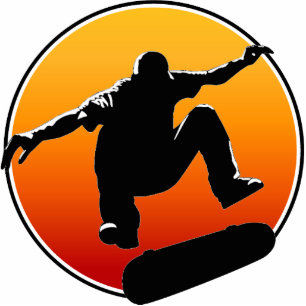 Skateboarding Verzierung Fotoskulptur Ornament