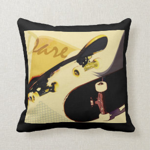 skateboarding - Vintage Art Kissen