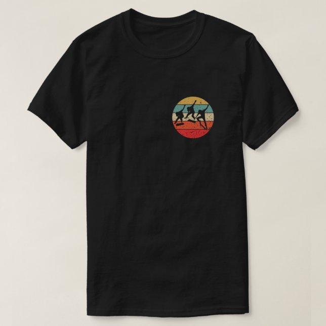 Skateboarding - Vintage Retro Skateboarder T-Shirt (Design vorne)