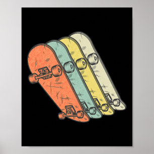 Skateboarding - Vintage-Skateboarder Retro-Skatebo Poster