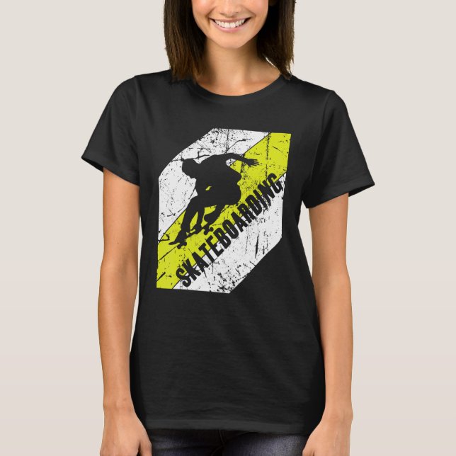Skateboarding Vintage Skateboarder Skate T-Shirt (Vorderseite)