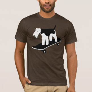 Skateboarding Waliser Terrier T-Shirt