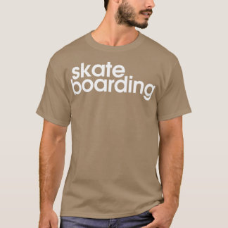 skateboarding white Triblend T-Shirt
