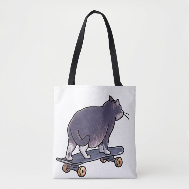 Skateboardkatze (Vorderseite)