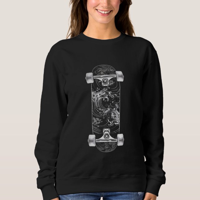Skateboardlinie Sweatshirt (Vorderseite)
