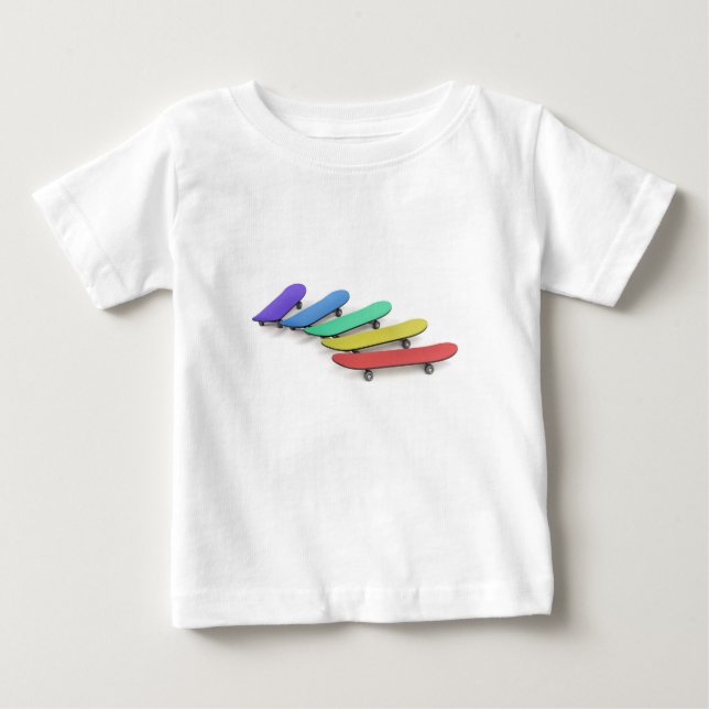 Skateboards Baby T-shirt (Vorderseite)