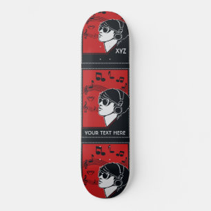 Skateboards für benutzerdefinierte Text Art-Deco-M