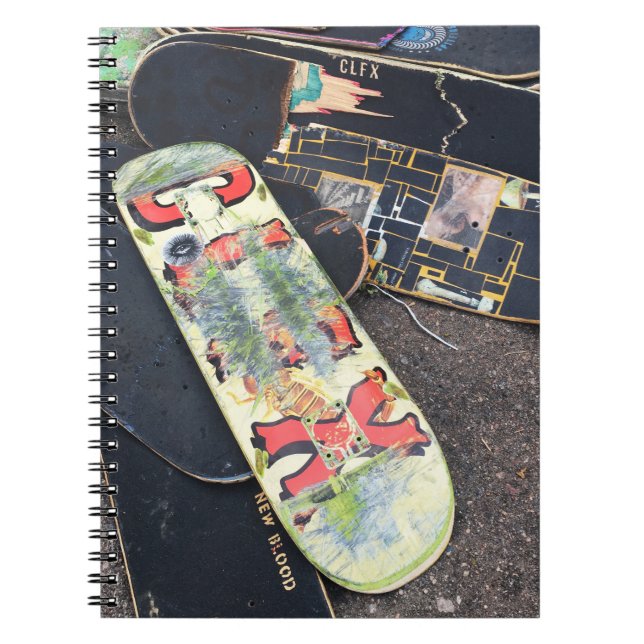 Skateboards für Colfax Notizblock (Vorderseite)
