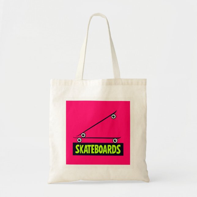 Skateboards Minimale 3D-Beschriftung Tragetasche (Vorne)