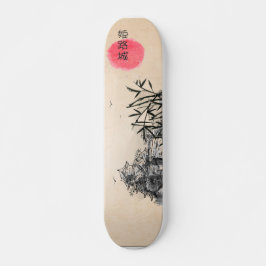 Skateboards paysage japonais