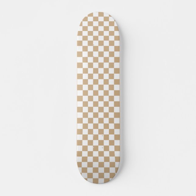 Skateboards Schachbrett Muster Schwarz-Weiß (Vorne)