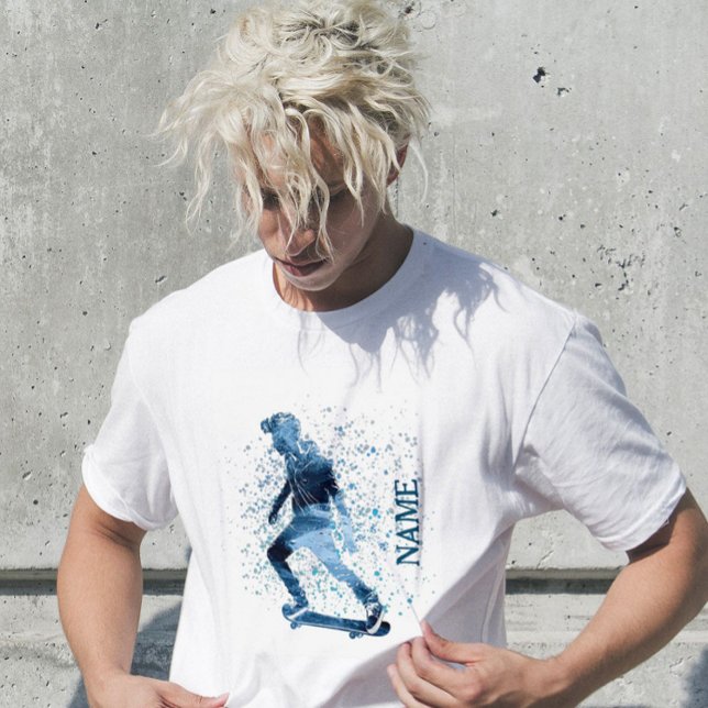 Skateboardsport cooler Teenager Sprunggeländer T-Shirt (Von Creator hochgeladen)