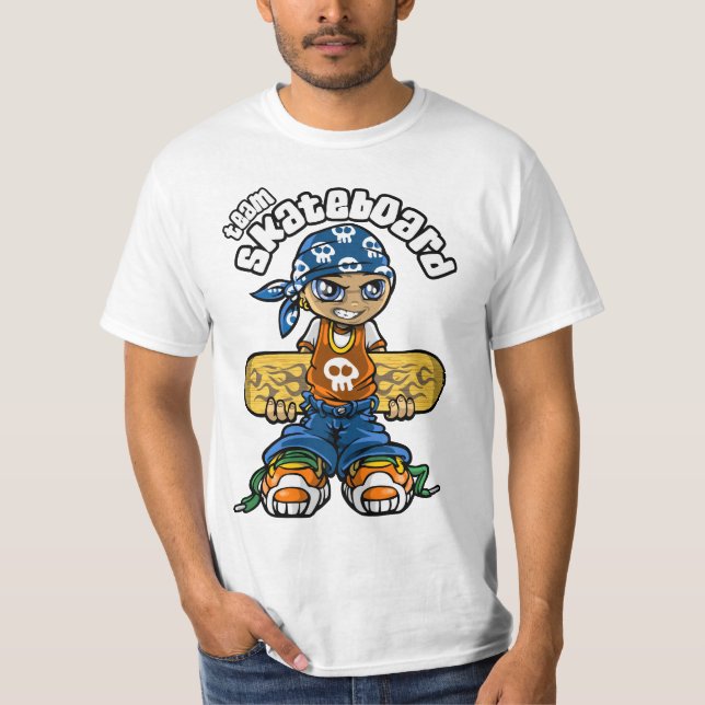 Skateboardteam T-Shirt (Vorderseite)
