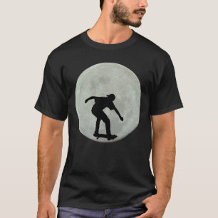 SKATEBOARING MOON T - SHIRT