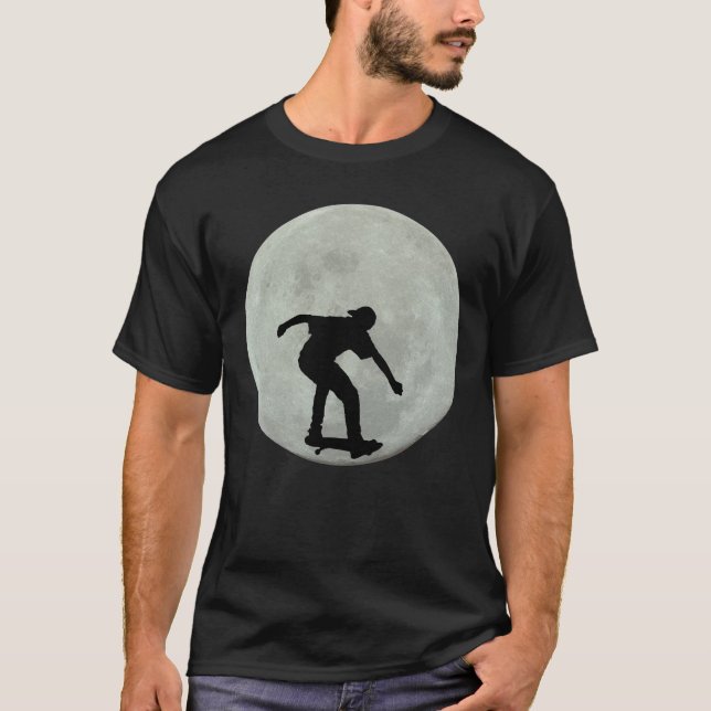 SKATEBOARING MOON T - SHIRT (Vorderseite)