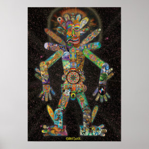 Skatebotron der riesige Roboter Poster