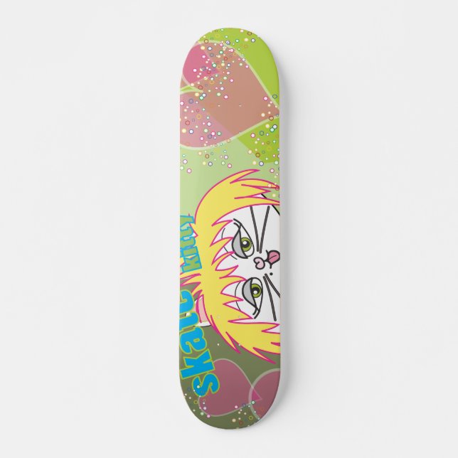 Skatekitty-Liebe Skateboard (Vorne)